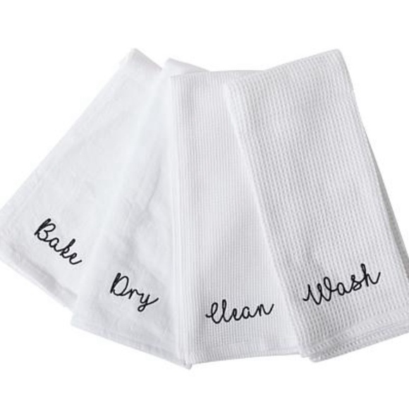 4 pack Emeril Lagasse 100% cotton large kitchen towels - Picture 1 of 5